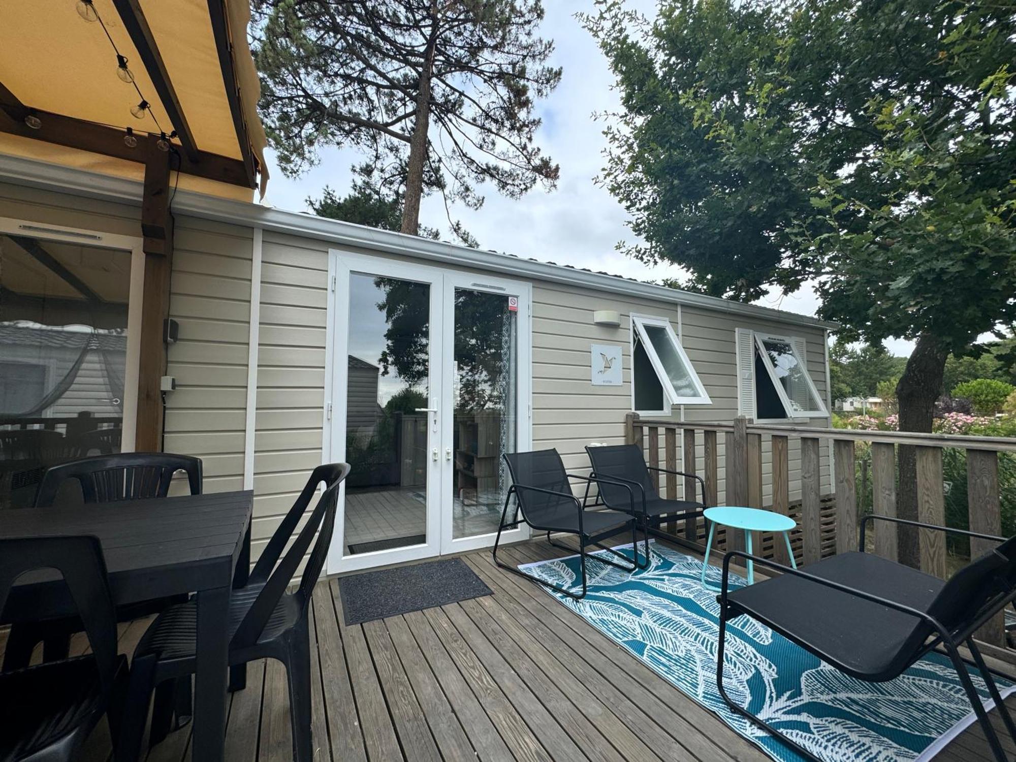 Mobil Home Xxl - Bord Lac - Camping Les Viviers - Lege Cap Ferret Exterior foto