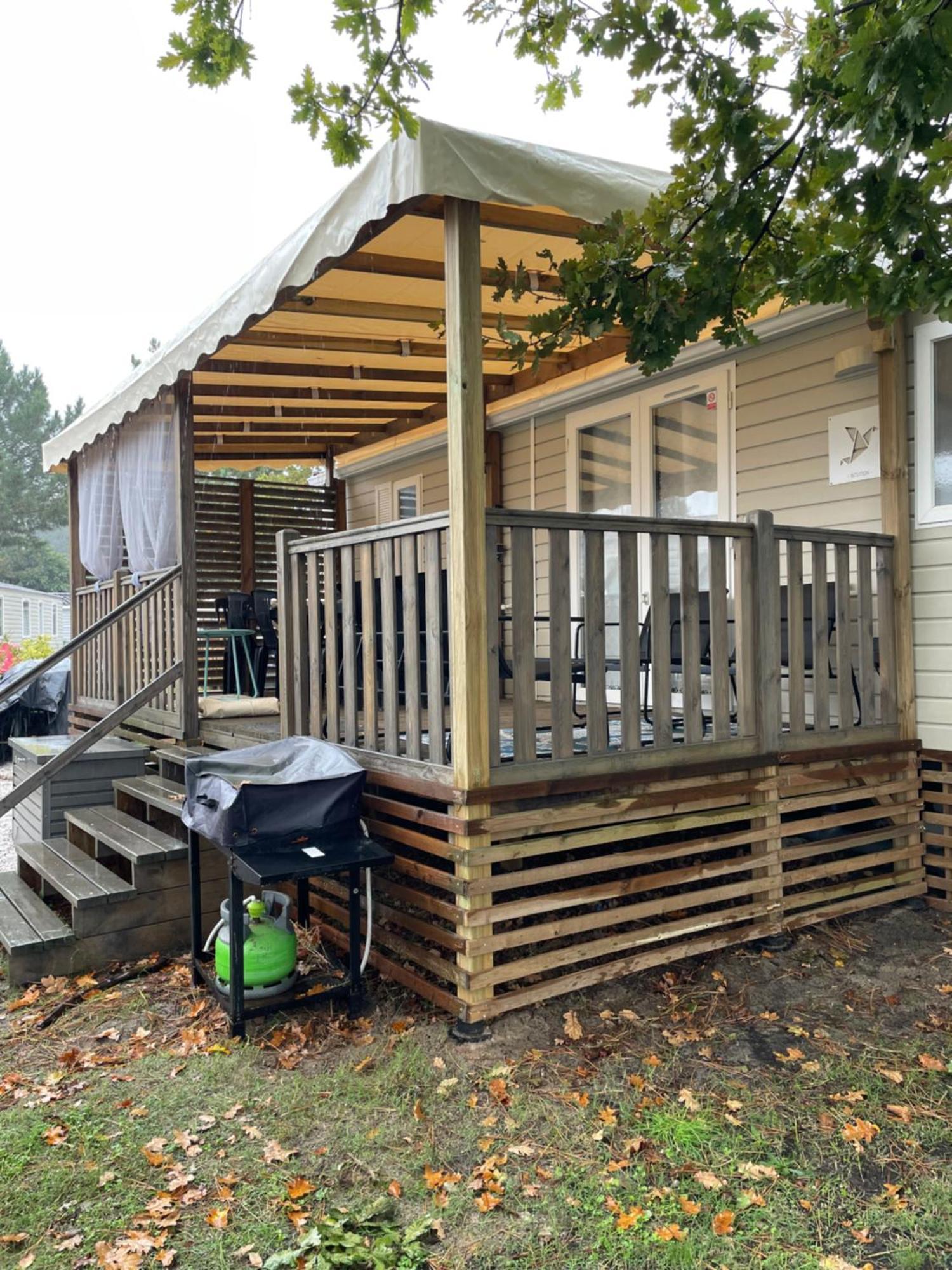 Mobil Home Xxl - Bord Lac - Camping Les Viviers - Lege Cap Ferret Exterior foto